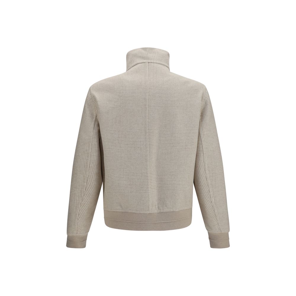 Veste longue Brunello Cucinelli en cachemire beige