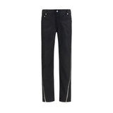 Rick Owens Black Wool Oves Aries Straight-Leg Jeans