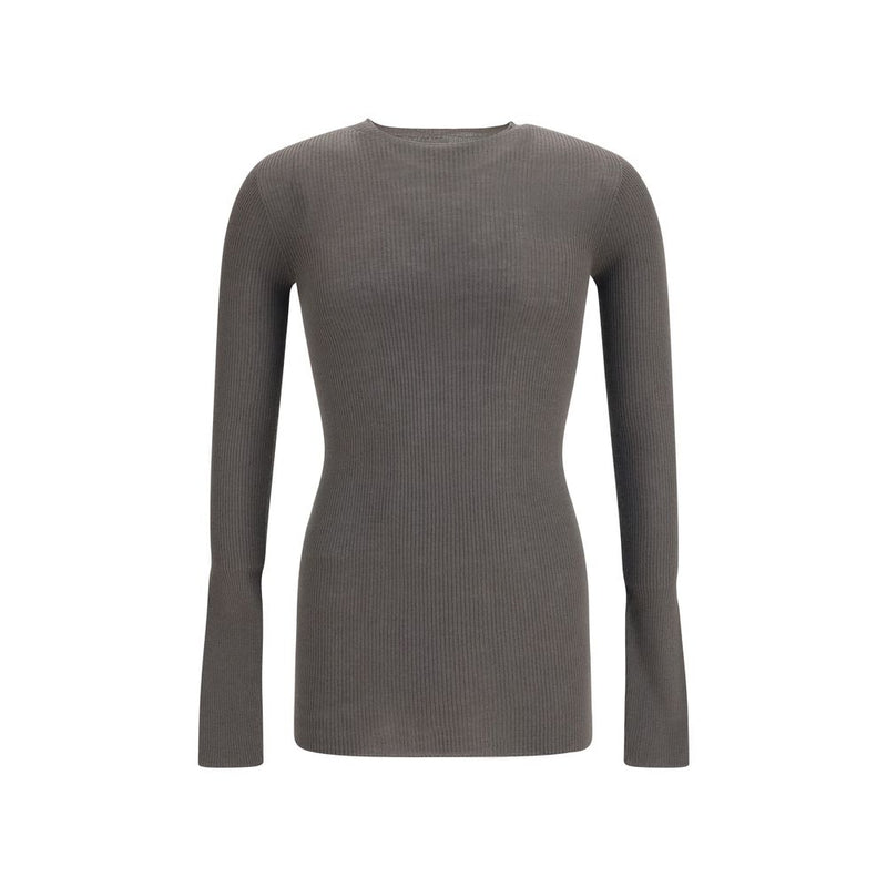 Rick Owens Gray Wool Oves Aries Sweatshirt