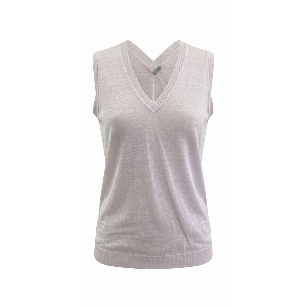 Malo Pink Linen Women Tank - Stylish & Lightweight