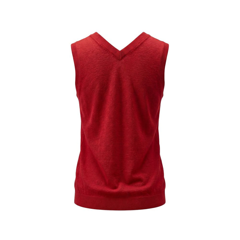Malo Red Linen Women Tank - Chic & Breathable