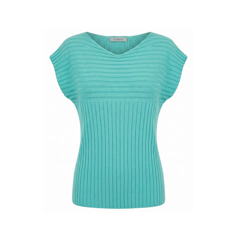 Malo Light Blue Cotton Women Sweater