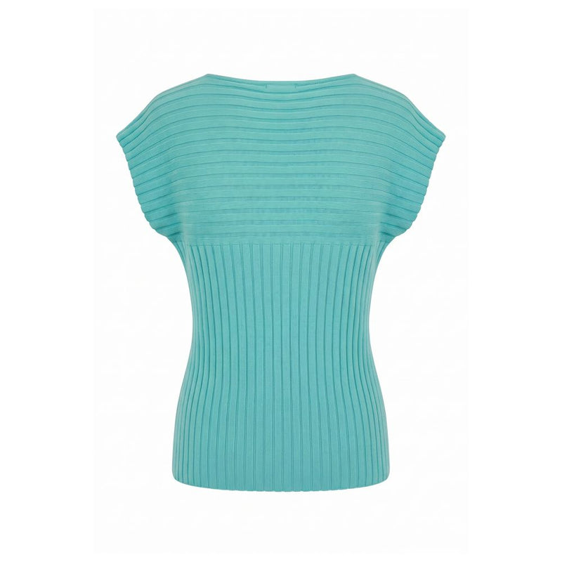 Malo Light Blue Cotton Women Sweater