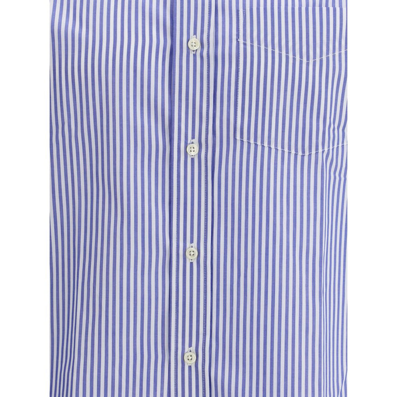 Deperlu Blue Cotton Pattern Shirt for Men - Stylish & Versatile