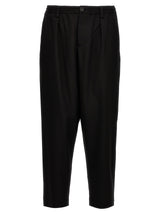 Marni Black Virgin Wool Cropped Pants