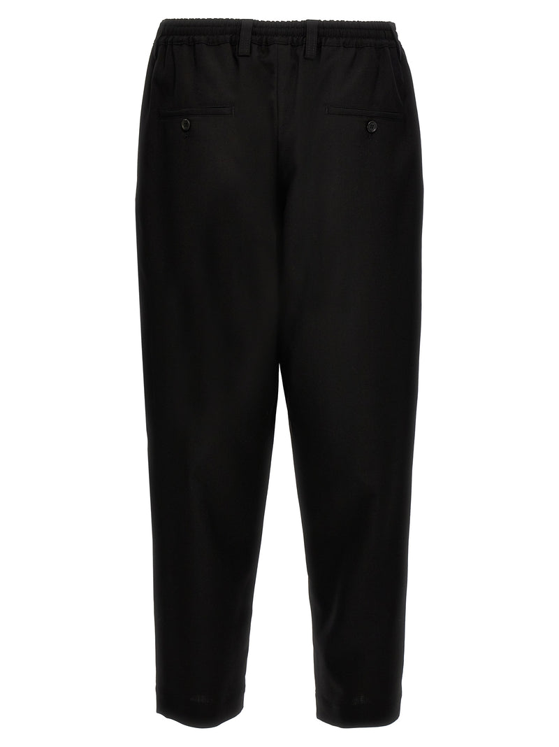 Marni Black Virgin Wool Cropped Pants