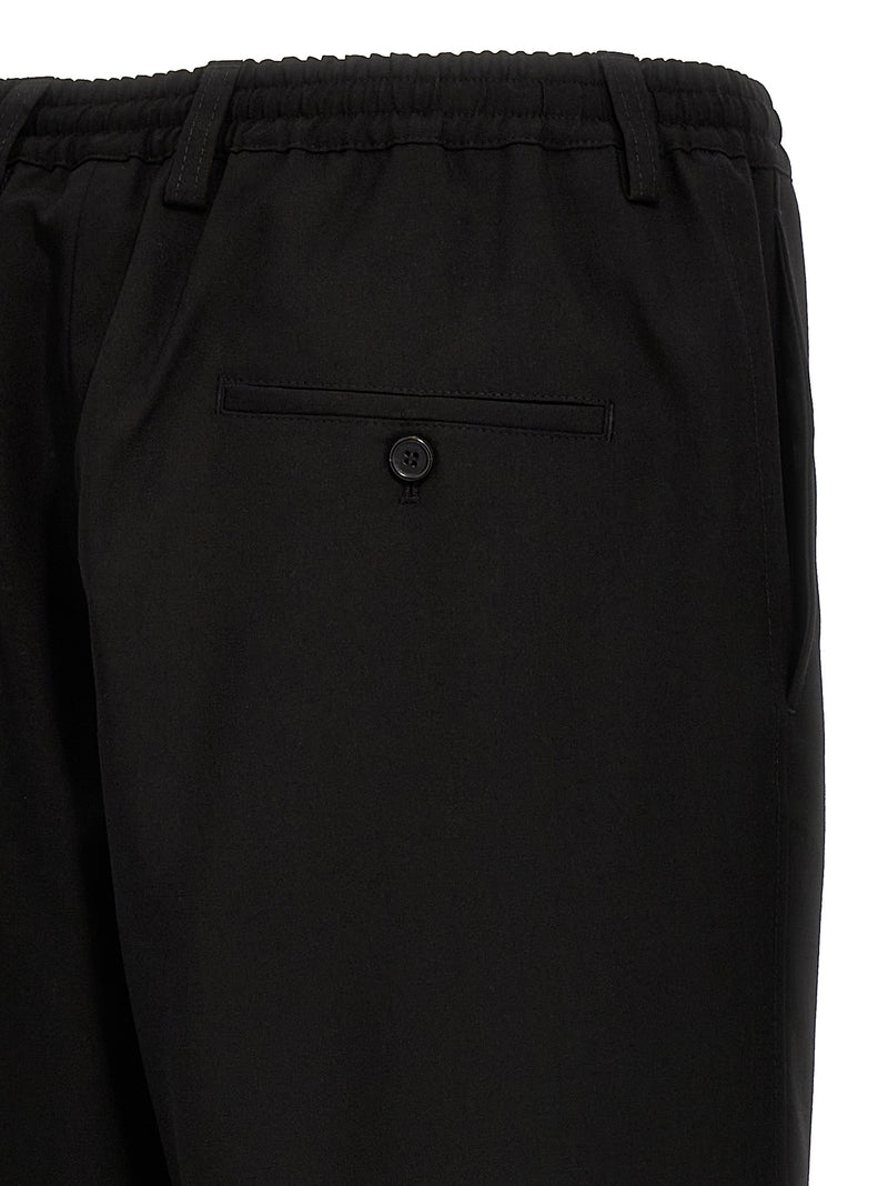 Marni Black Virgin Wool Cropped Pants