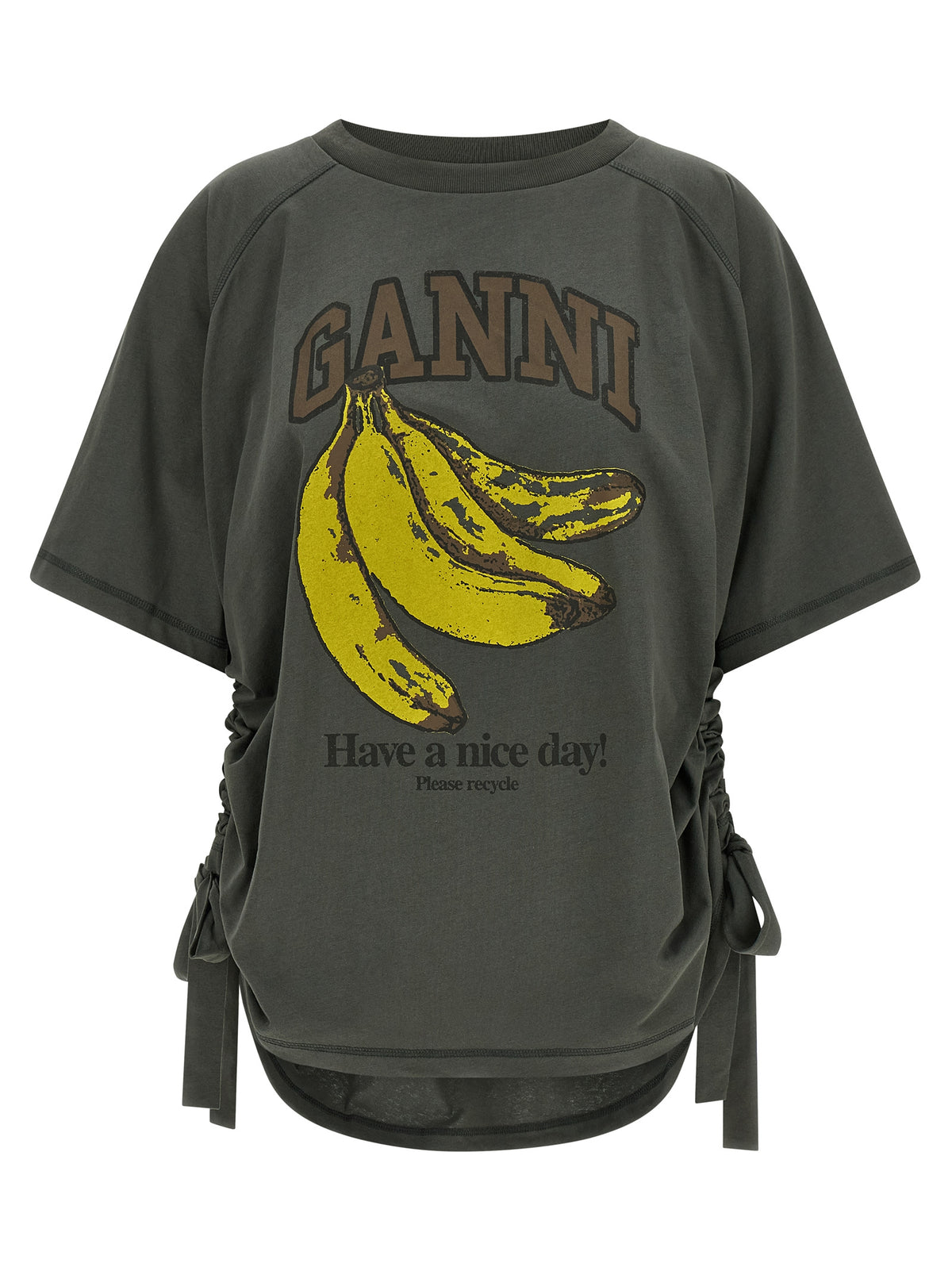 Ganni Gris Coton Biologique Sportswear
