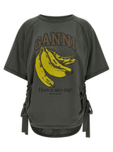 Ganni Gris Coton Biologique Sportswear