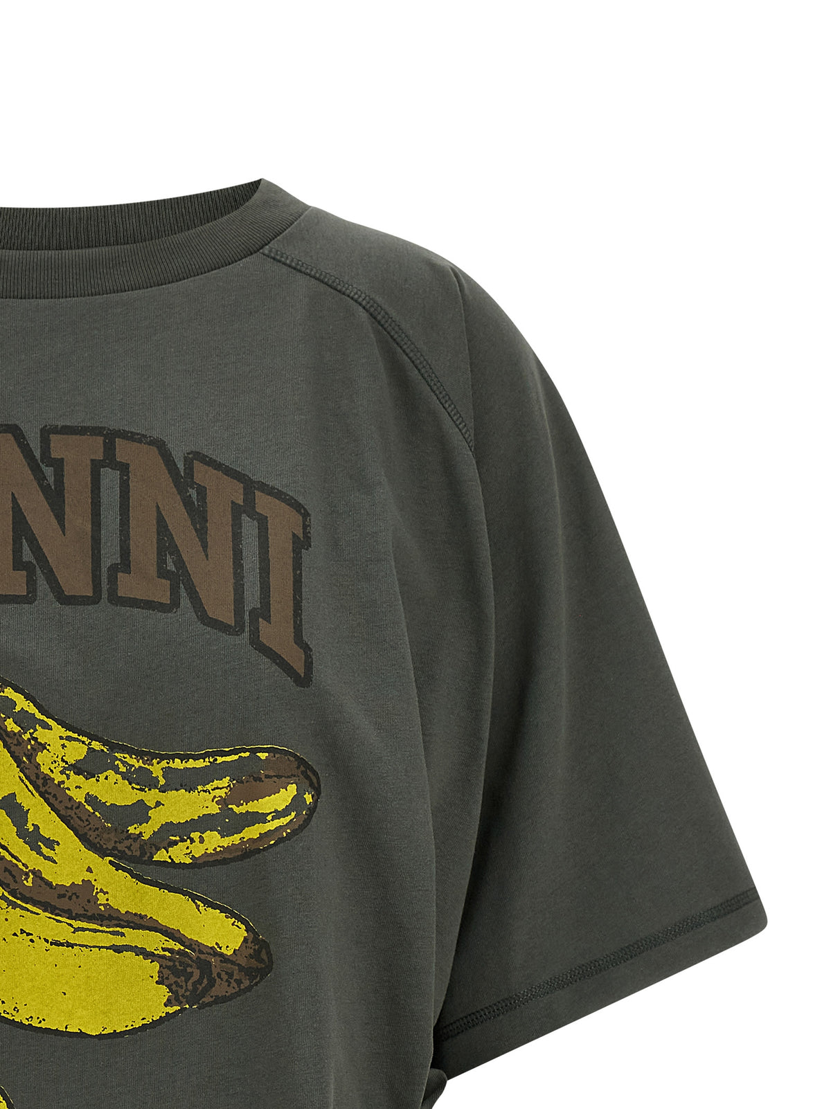 Ganni Gris Coton Biologique Sportswear