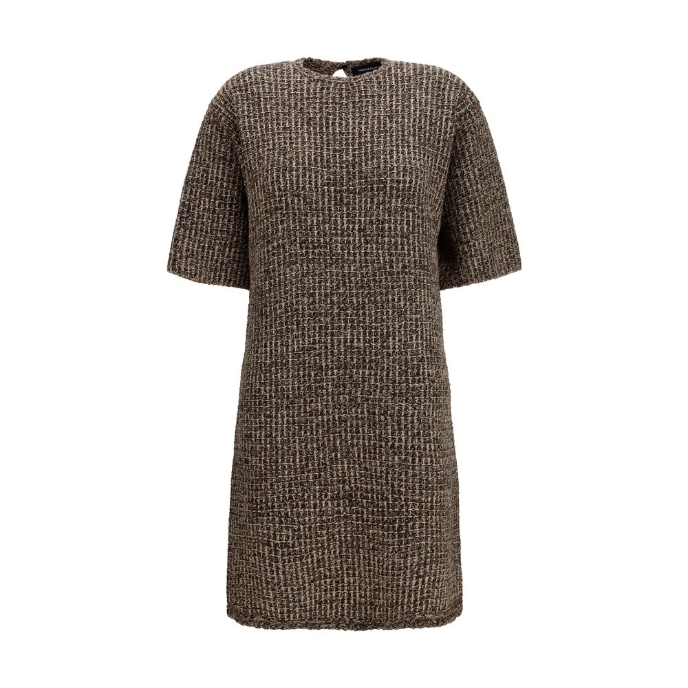 Robe décontractée Fabiana Filippi Oves Aries en laine marron