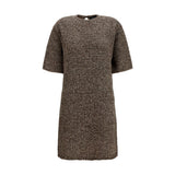 Robe décontractée Fabiana Filippi Oves Aries en laine marron