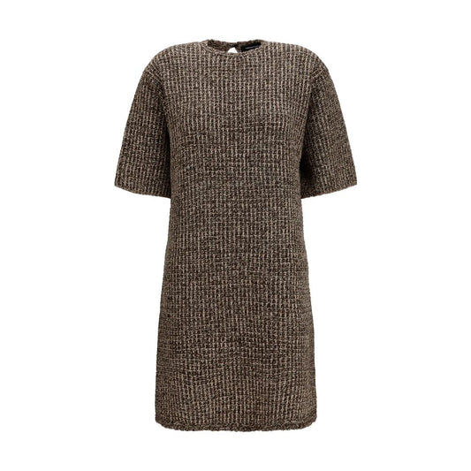 Robe décontractée Fabiana Filippi Oves Aries en laine marron
