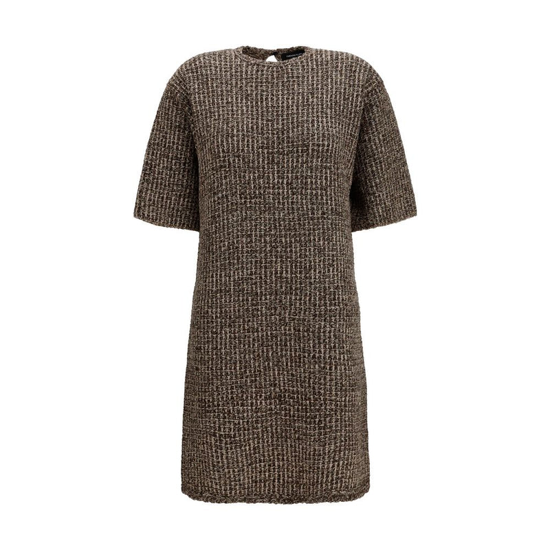 Robe décontractée Fabiana Filippi Oves Aries en laine marron