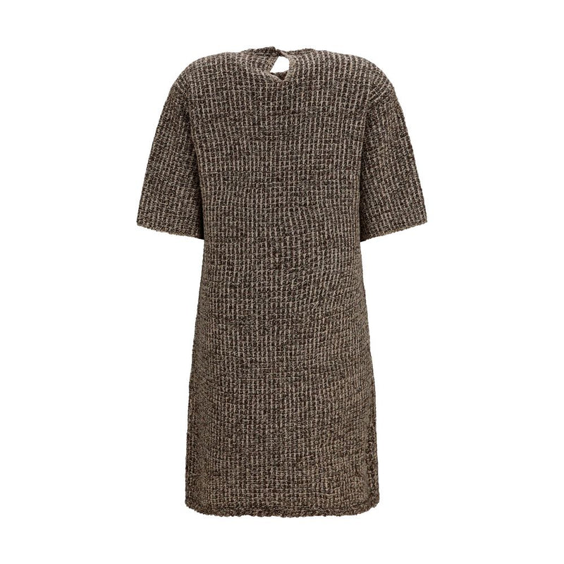 Robe décontractée Fabiana Filippi Oves Aries en laine marron