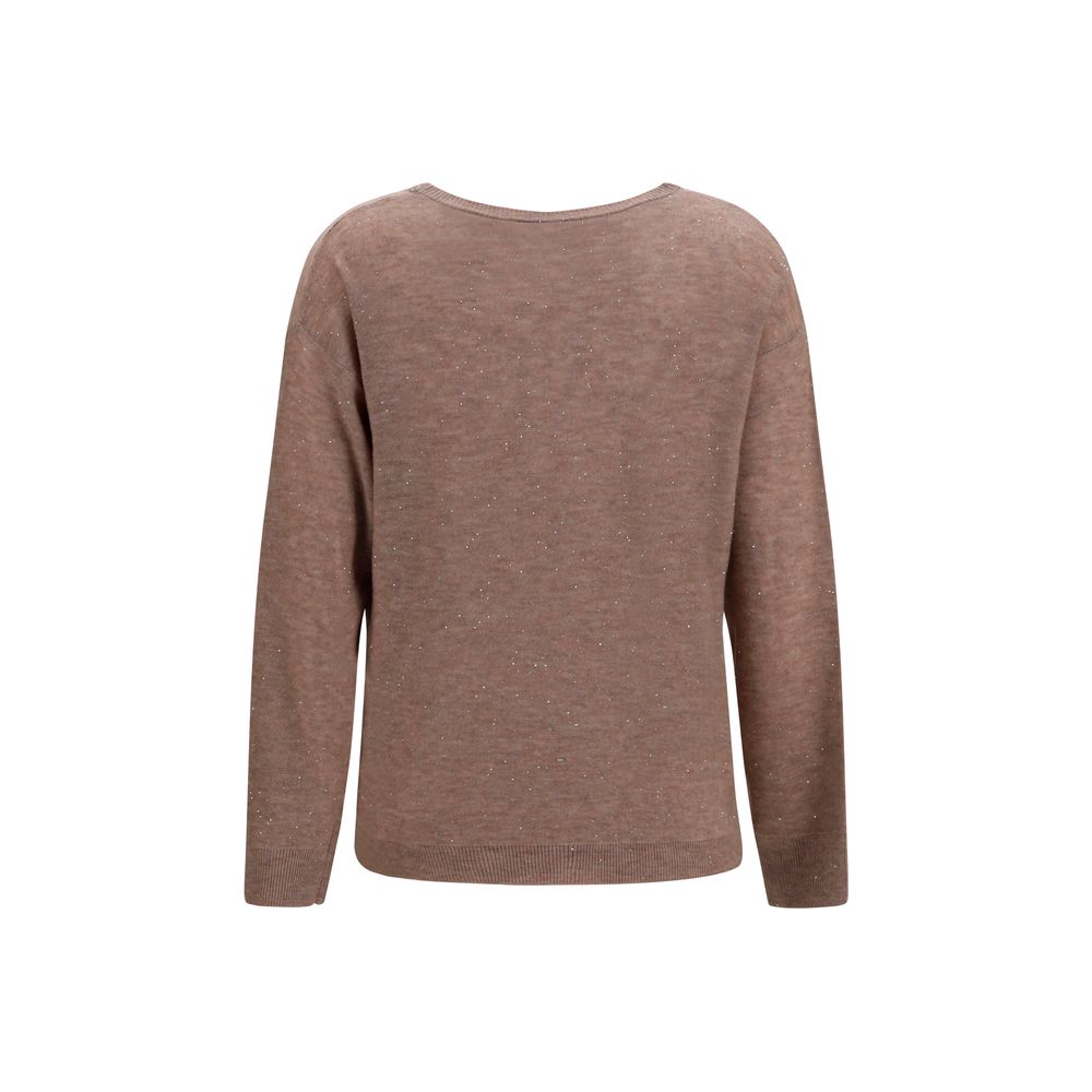 Sweat-shirt en laine Fabiana Filippi marron Oves Aries