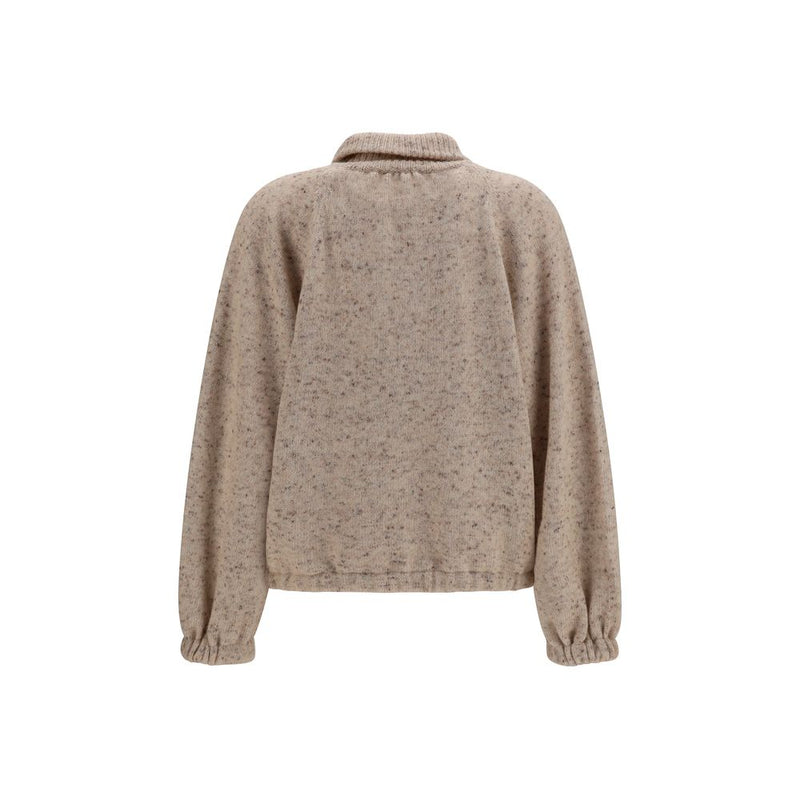 Bomber en Laine Beige Oversize Aries Fabiana Filippi