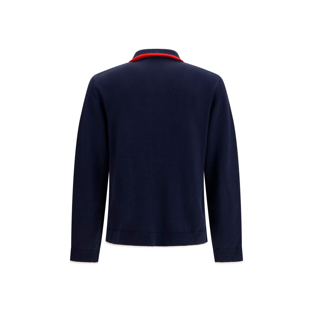 Veste longue Casablanca Blue Wool Oves Aries