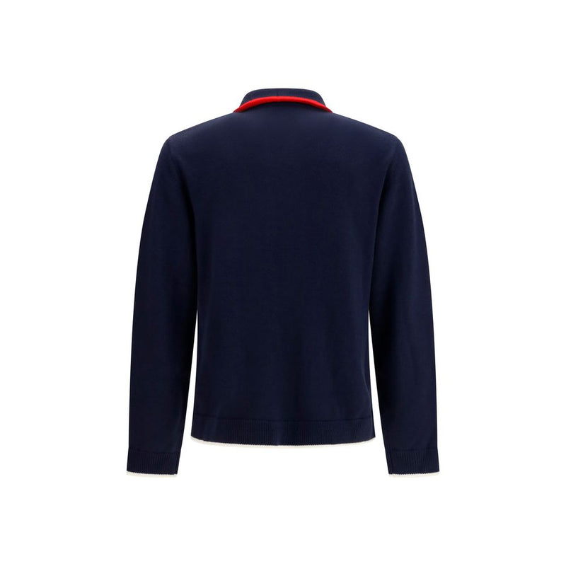Veste longue Casablanca Blue Wool Oves Aries