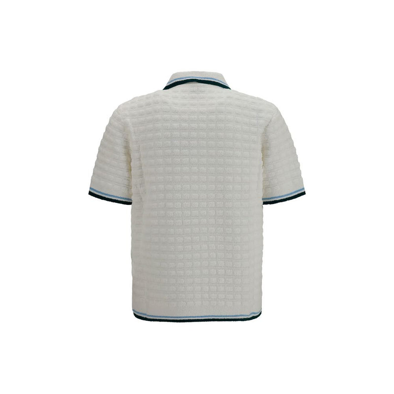 Casablanca White Cotton Polo Shirt