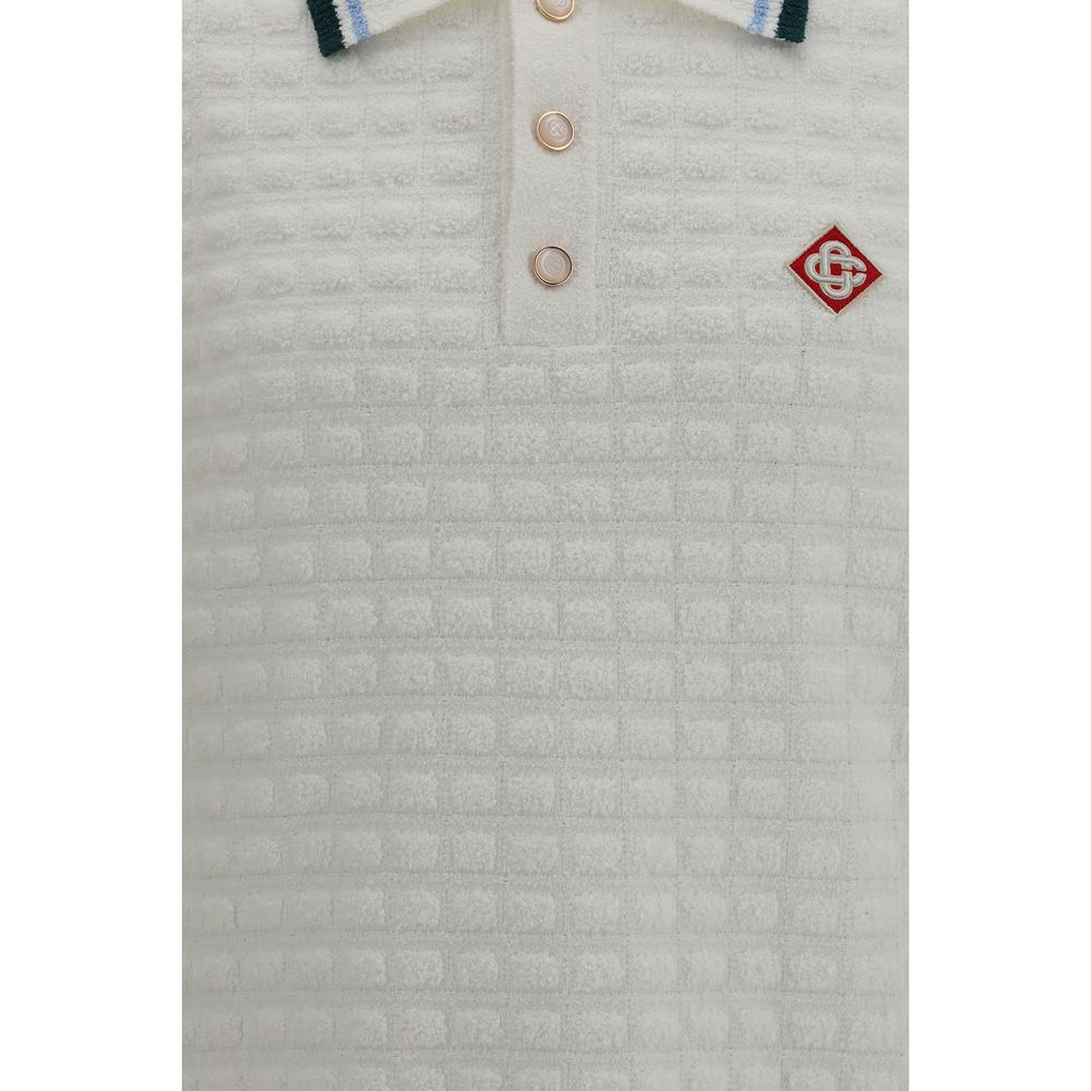 Polo Casablanca blanc en coton