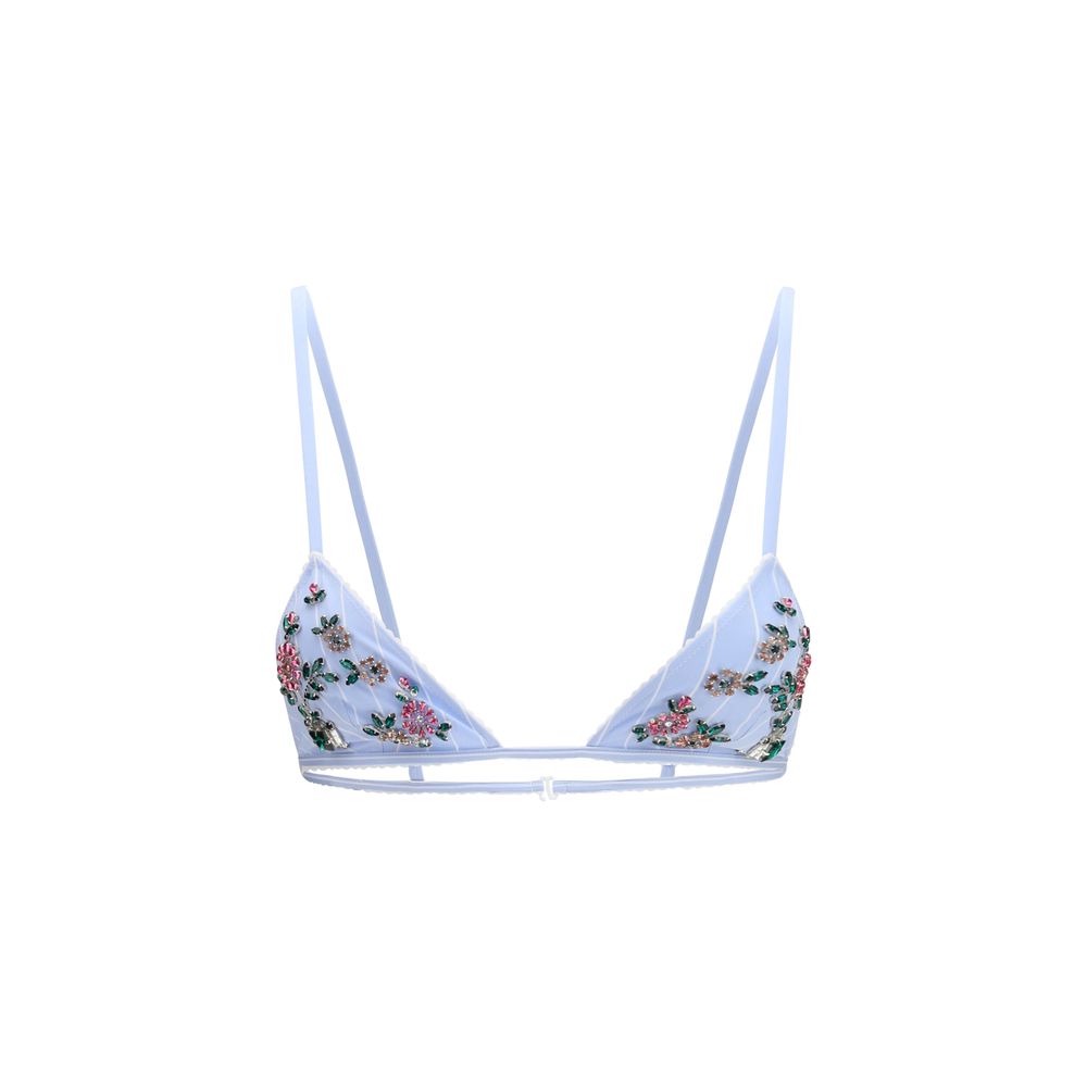 Dolce & Gabbana Blue Polyamide Bra - Comfort and Elegance