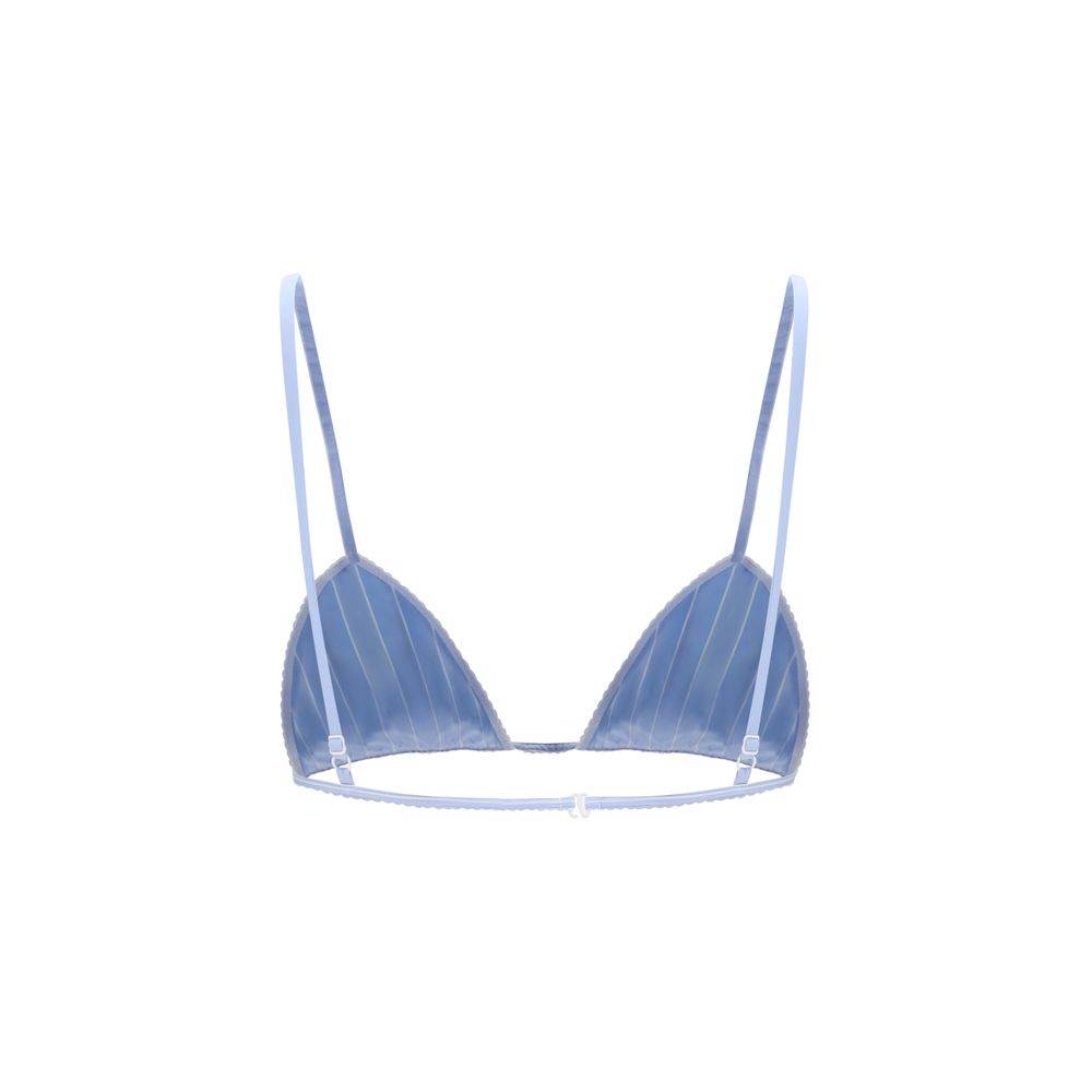Dolce & Gabbana Blue Polyamide Bra - Comfort and Elegance