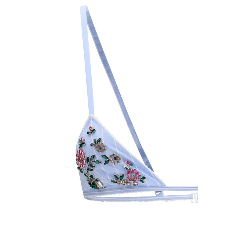 Dolce & Gabbana Blue Polyamide Bra - Comfort and Elegance