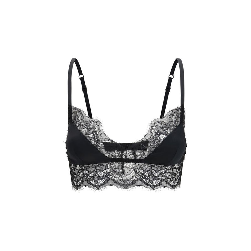 Dolce & Gabbana Black Silk Bra