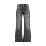 Jeans R13 coupe droite en coton gris