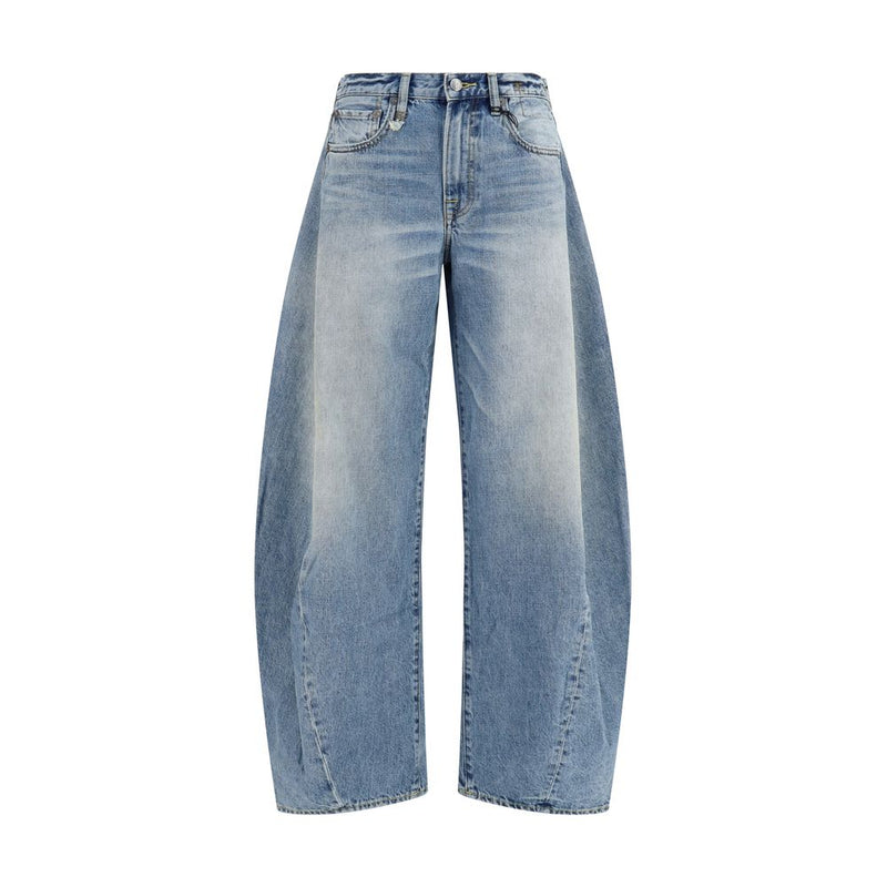 R13 Blue Cotton Jeans Denim
