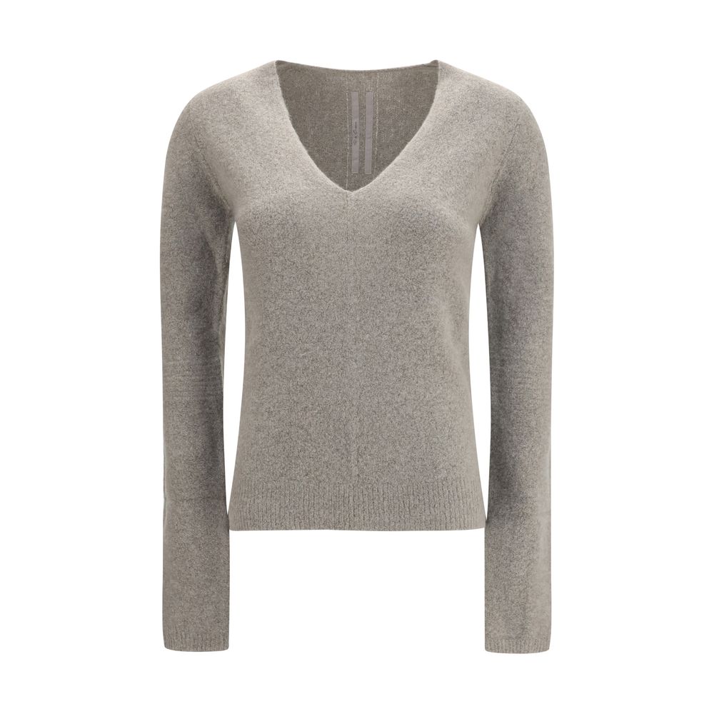 Rick Owens Gray Cashmere V-Neck Sweater for Women