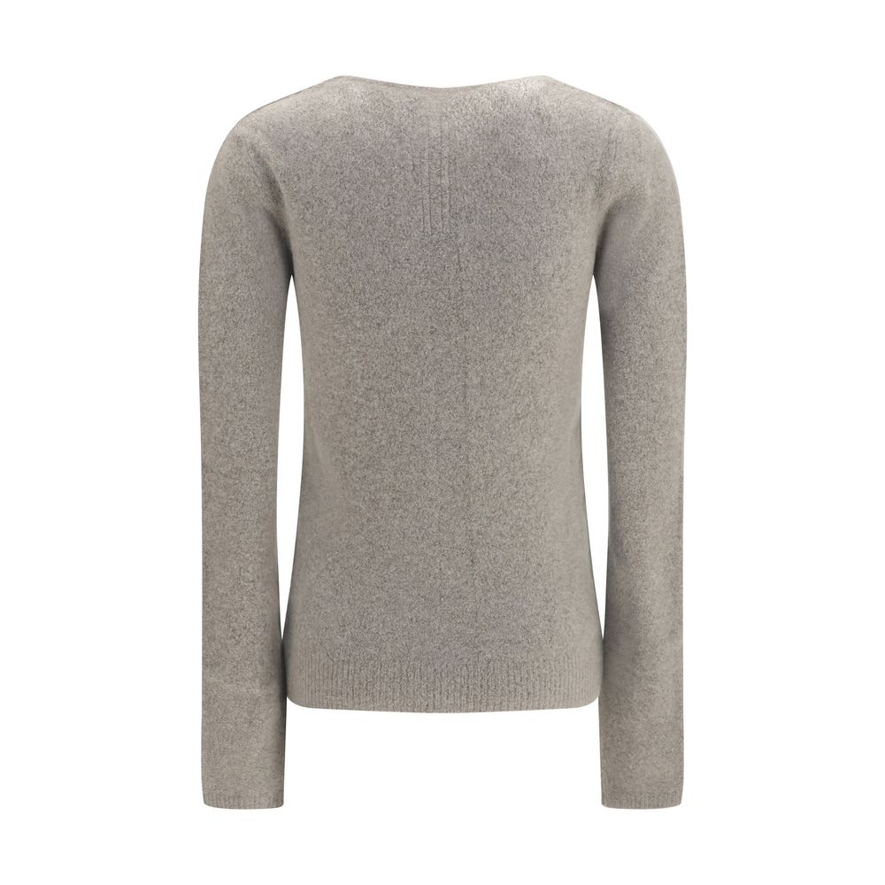 Rick Owens Gray Cashmere V-Neck Sweater for Women