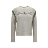 Sweat-shirt MM6 en laine grise Oves Aries