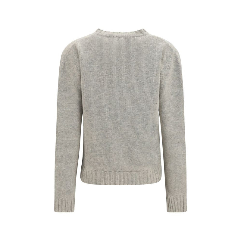 Sweat-shirt MM6 en laine grise Oves Aries