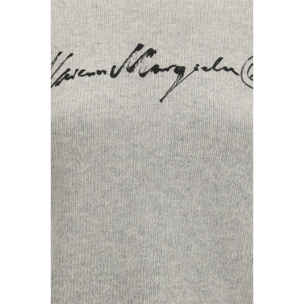Sweat-shirt MM6 en laine grise Oves Aries