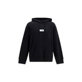 MM6 Black Cotton Sweatshirt - Contemporary Minimalist Design