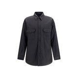 MM6 Gray Wool Oves Aries Shirt - Contemporary Style
