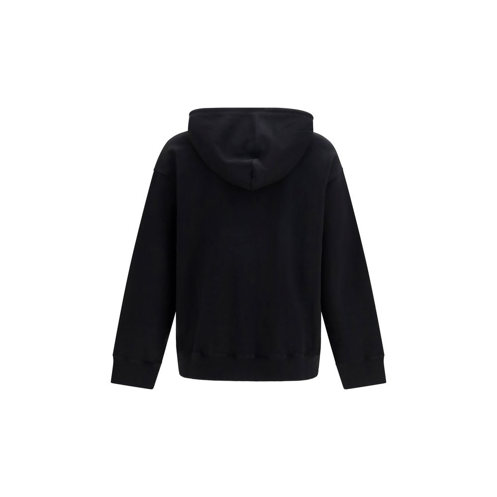 MM6 Black Cotton Sweatshirt - Contemporary Minimalist Design