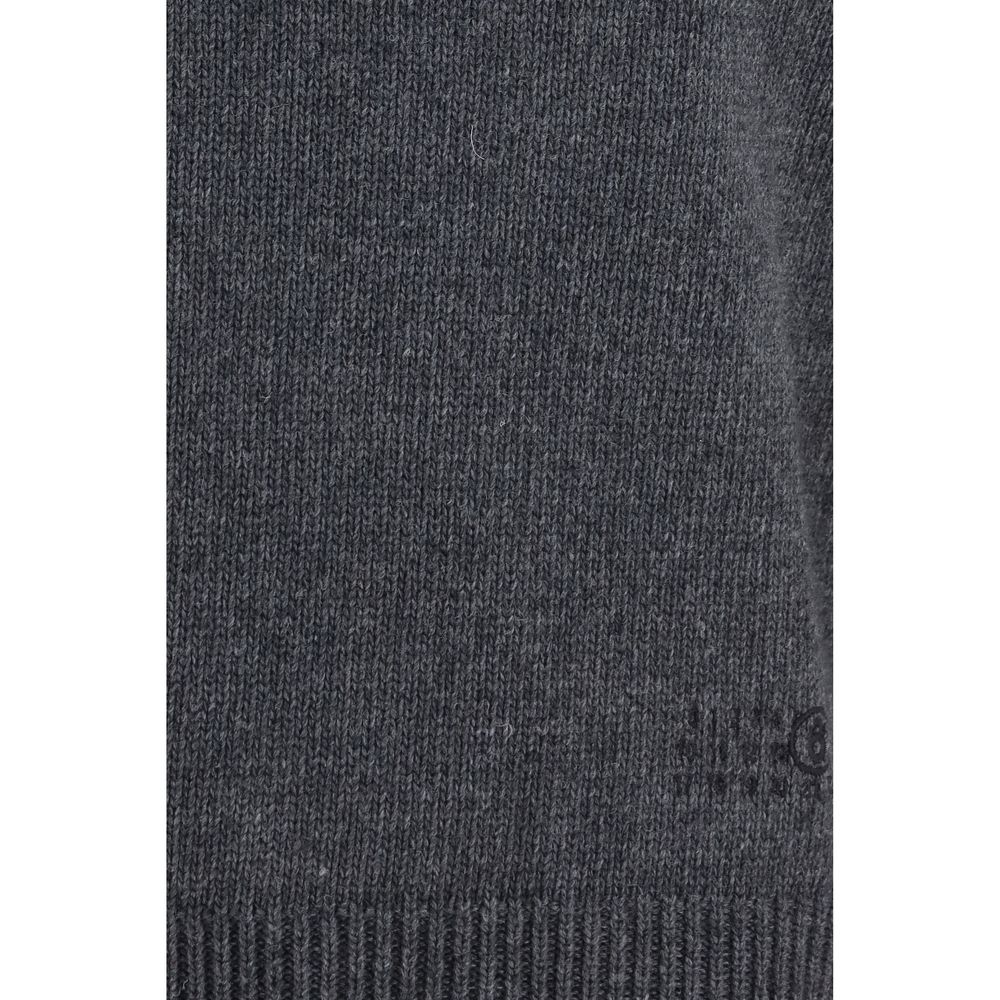 MM6 Gray Wool Ovis Aries Sweatshirt