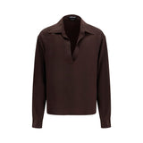 Chemise habillée en soie marron Tom Ford