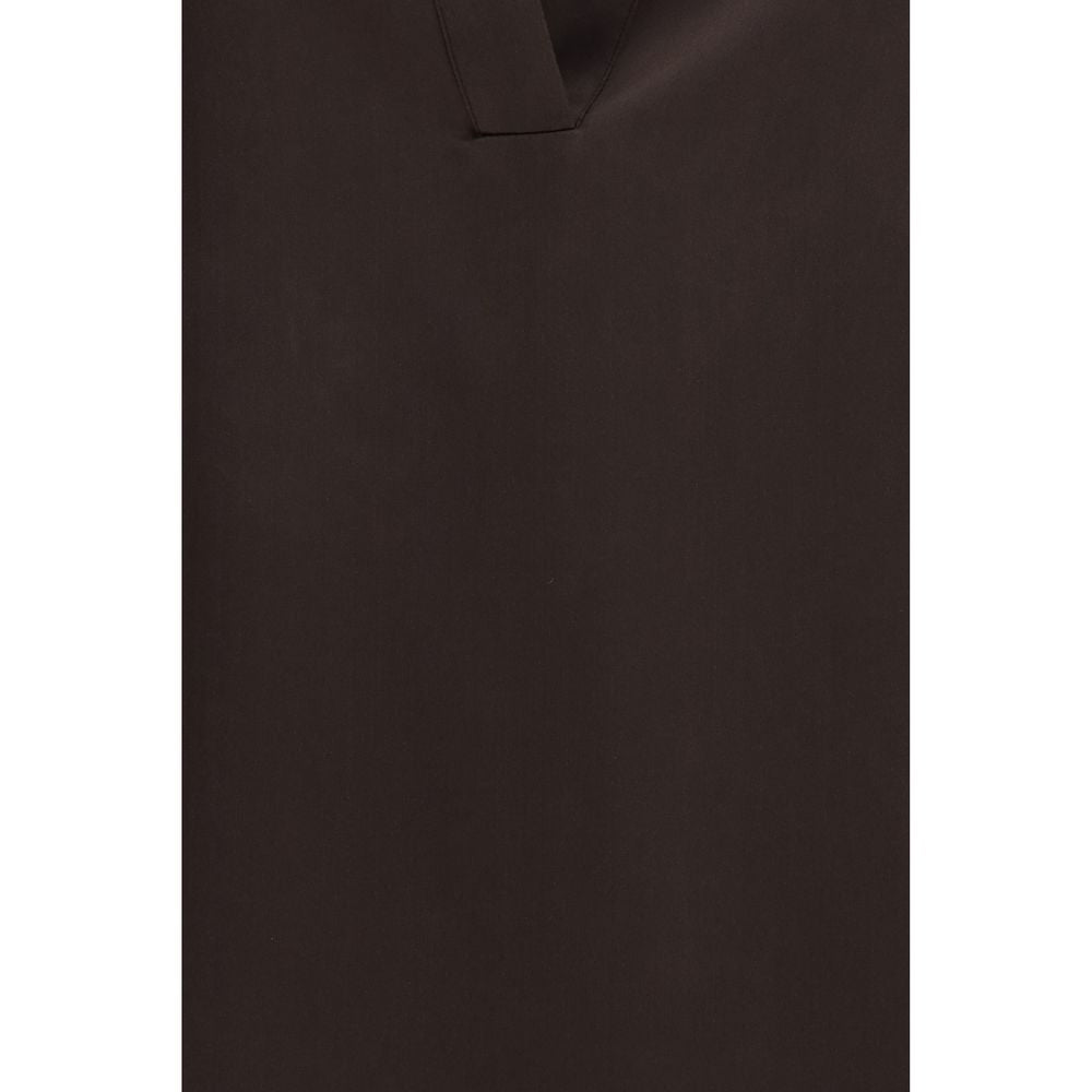 Chemise habillée en soie marron Tom Ford