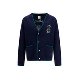 Cardigan Casablanca Bleu en Laine Oves Aries