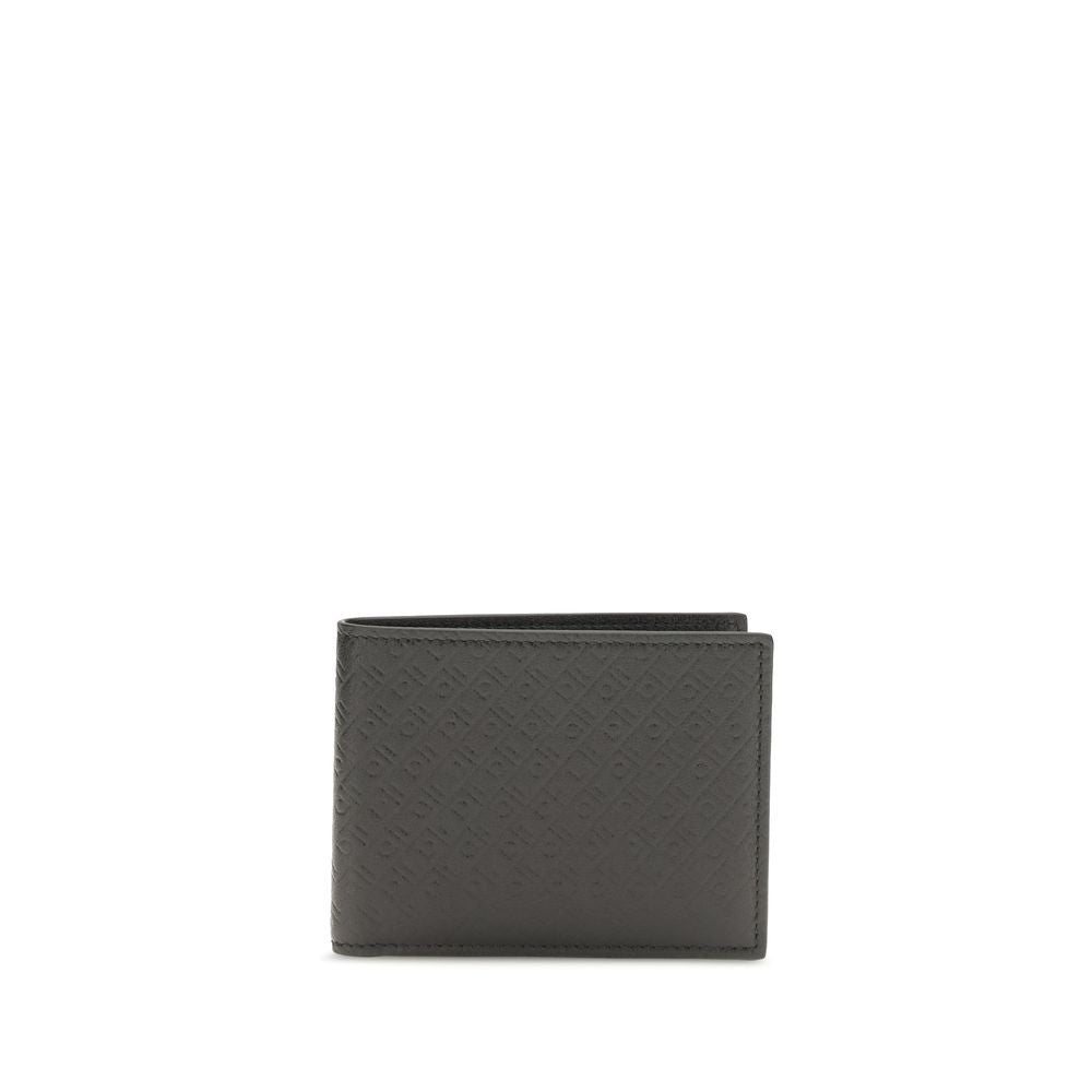 Portefeuille Ferragamo Bos Taurus en cuir de veau noir