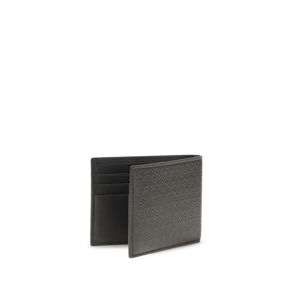 Portefeuille Ferragamo Bos Taurus en cuir de veau noir