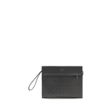 Ferragamo Black Calf Leather Bos Taurus Handbag