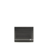 Ferragamo Black Calf Leather Bos Taurus Wallet