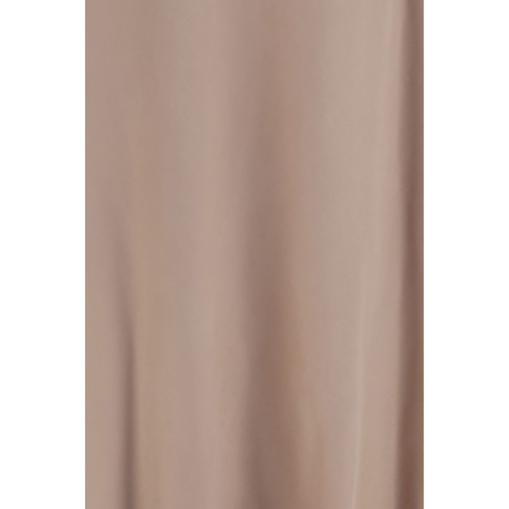 Fabiana Filippi Beige Lyocell Long Skirt - Élégance et Confort