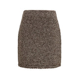 Fabiana Filippi Brown Polyamide Mini Skirt