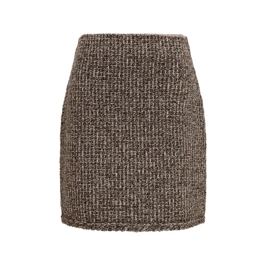 Mini-jupe Fabiana Filippi en polyamide marron